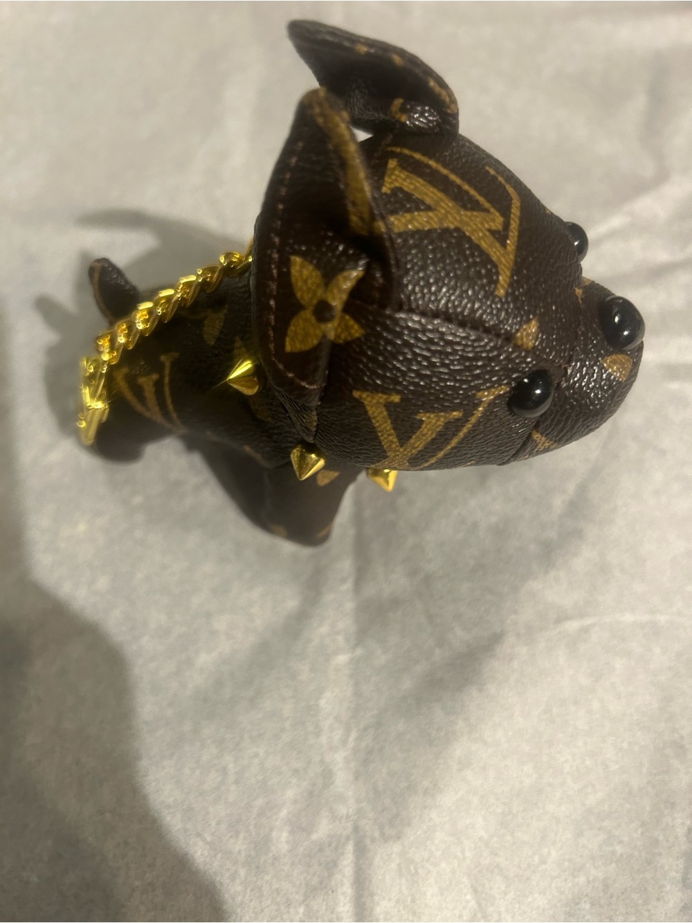 Designer inspired frenchie keychain /purse charm.
